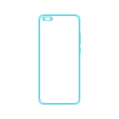 Digital Huawei Phones Huawei P40 Pro Plus Printable Line Art Svg, Free Vectors File